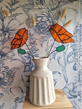 California Poppy Stained Glass Flowers, 3 of 6