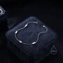 Baguette Cz Satellite Bracelet In Sterling Silver, thumbnail 3 of 12