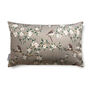 Luxury Soft Velvet Cushion Orchard Blossom Taupe, thumbnail 5 of 5