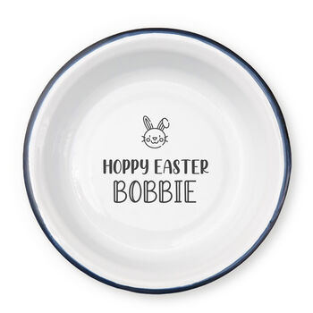 Personalised Hoppy Easter Enamel Bowl, 6 of 7