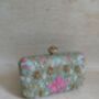 Floral Mint Green Clutch Bag, thumbnail 9 of 12