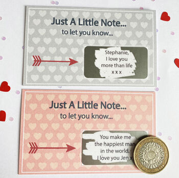 Just A Little Note… Personalised Scratchcard, 3 of 9