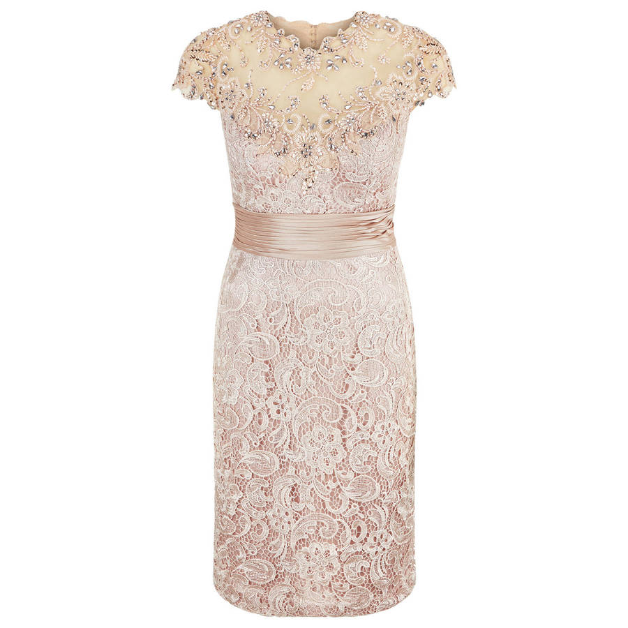 Faith Beaded Lace Pencil Cocktail Dress By Brand X | notonthehighstreet.com