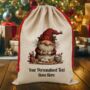 Personalised Christmas Gonk Gnome Gift Sack, thumbnail 8 of 12