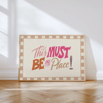 This Must Be The Place Retro Print, Mid Century Landscape Wall Art, 7 of 10