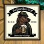 Grizzly Beer Personalised Home Pub Sign Man Cave Sign, thumbnail 5 of 8