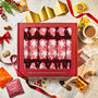 Six Handmade Christmas Crackers Star 'Twinkle Bright' Design, thumbnail 1 of 5