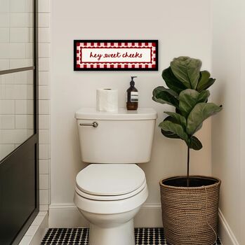 Hey Sweet Cheeks Bathroom Print, 8 of 9