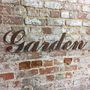 Garden Sign , Rusty Metal Decoration , Gift Or Present, thumbnail 2 of 2