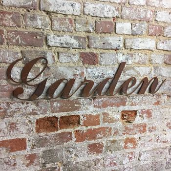 Garden Sign , Rusty Metal Decoration , Gift Or Present, 2 of 2