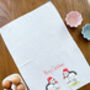 Puffin Christmas Tea Towel, thumbnail 2 of 4