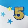 Glitter, Number Shaped Birthday Badge, thumbnail 3 of 6
