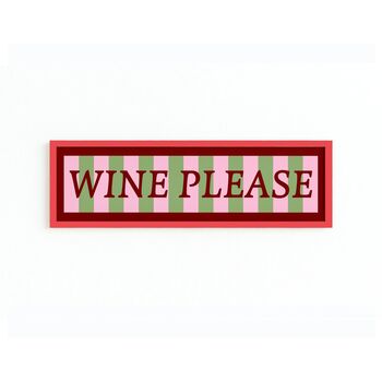 Wine Please Panoramic Framed Print, 5 of 12
