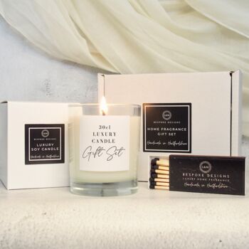 Engagement Candle Gift Set Personalised Engagement Gift, 3 of 5