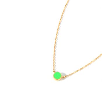 Gold Plated Neon Enamel Necklaces, 5 of 7