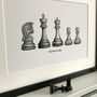 Personalised Chess Family Portrait Print, thumbnail 4 of 6