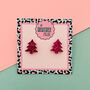 Christmas Tree Glitter Stud Earrings *More Colours Available*, thumbnail 2 of 5
