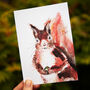 Inky Squirrel Luxury Postcards, thumbnail 1 of 11