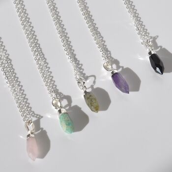 Dainty Crystal Point Necklace, 2 of 9