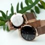 Personalised Rose Gold Mesh Watch, thumbnail 1 of 6