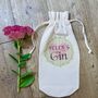 Personalised Gin Cotton Bottle Bag, thumbnail 1 of 4