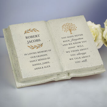 Personalised Family Tree Memorial Resin Book, 4 of 6