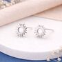 Sterling Silver Sunshine Stud Earrings – 7mm, thumbnail 1 of 9