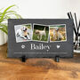 Personalised Pet Photo Slate With Stand 30 X 20cm, thumbnail 1 of 6