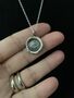 Forget Me Not Sterling Silver Wax Seal Necklace, thumbnail 1 of 5