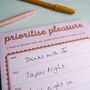 Prioritise Pleasure Magnetic Planner, thumbnail 3 of 3