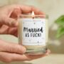 Funny Wedding Candle Gift For Couples, thumbnail 1 of 8