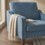 Navy Armchair Living Room Comfortable Lounge Chair, thumbnail 1 of 5