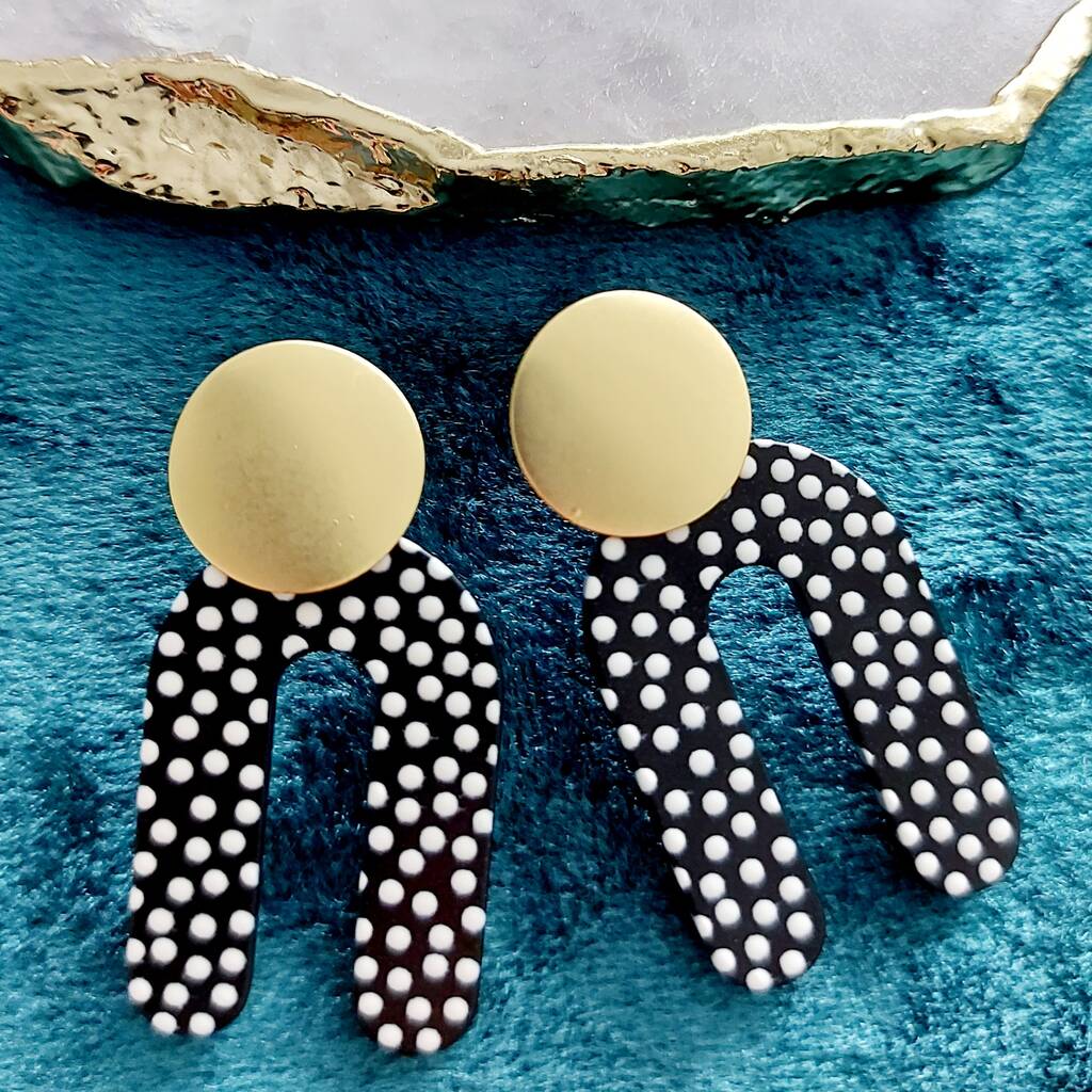 Polka Dot Earrings By MADISON HONEY JEWELLERY