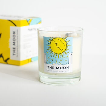 The Moon Crystal Tarot Candle For Anxiety, 3 of 4