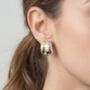 Nami Mixed Metals Oversized Stud Earrings, thumbnail 2 of 5