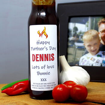Father's Day Personalised Chilli Sauce Gift Set, 2 of 7