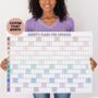 Personalised Custom Start Date Year Wall Planner, thumbnail 1 of 4