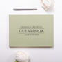 Personalised Wedding Guest Book Linen, thumbnail 5 of 8