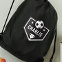 Personalised Football Black Kit Bag, thumbnail 4 of 9