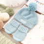 Personalised Big Bobble Knitted Baby Hat, thumbnail 9 of 12