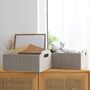 Pack Of Two Large Foldable Fabric Storage Basket Box, thumbnail 7 of 8