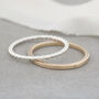 Plain Band Ring. 9ct Gold Stackable Ring, thumbnail 7 of 8
