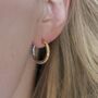 Reversable Gold / Silver Hoops, thumbnail 3 of 3