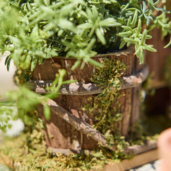 Hill Top Log Cabin Bird House And Planter, 5 of 10