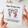 Funny Birthday Card For Best Friend, thumbnail 1 of 3