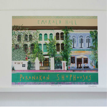 Emerald Hill Shophouses Art Print, 3 of 3