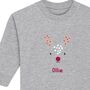 Personalised Reindeer Sweatshirt, thumbnail 2 of 2