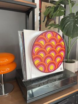Retro Pattern Vinyl Lp Record Holder, 6 of 6