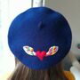 Winged Heart Hand Embroidered Adult Beret, thumbnail 1 of 4