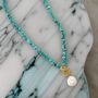 Boho Pearl And Turquoise Beaded Necklace Gift, thumbnail 2 of 7
